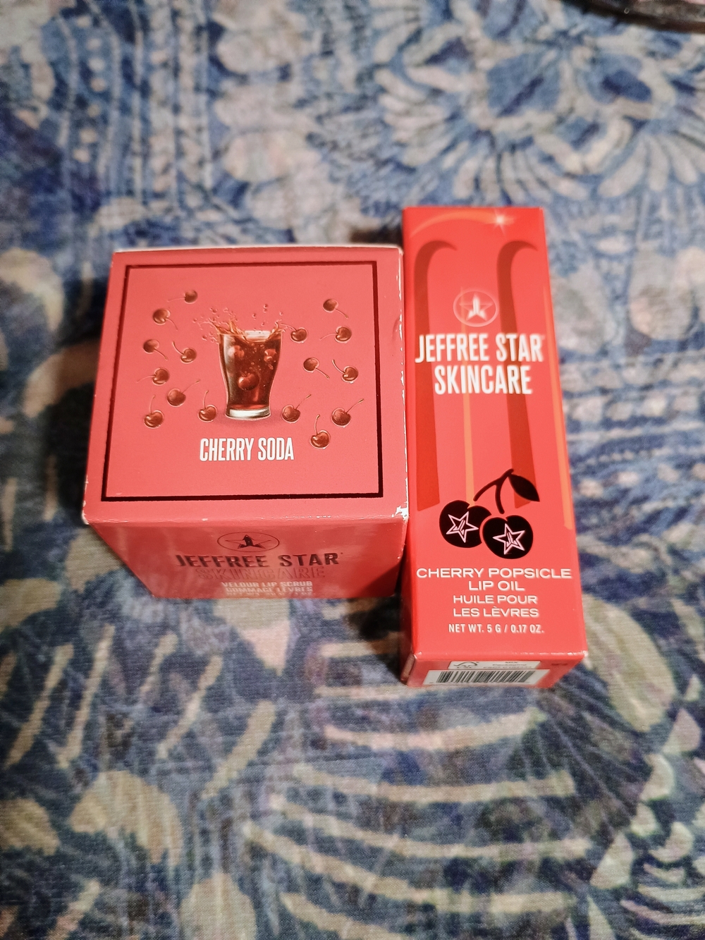 Jeffree Star Cherry Popsicle Lip Oil And Cherry Soda Lip Scrub